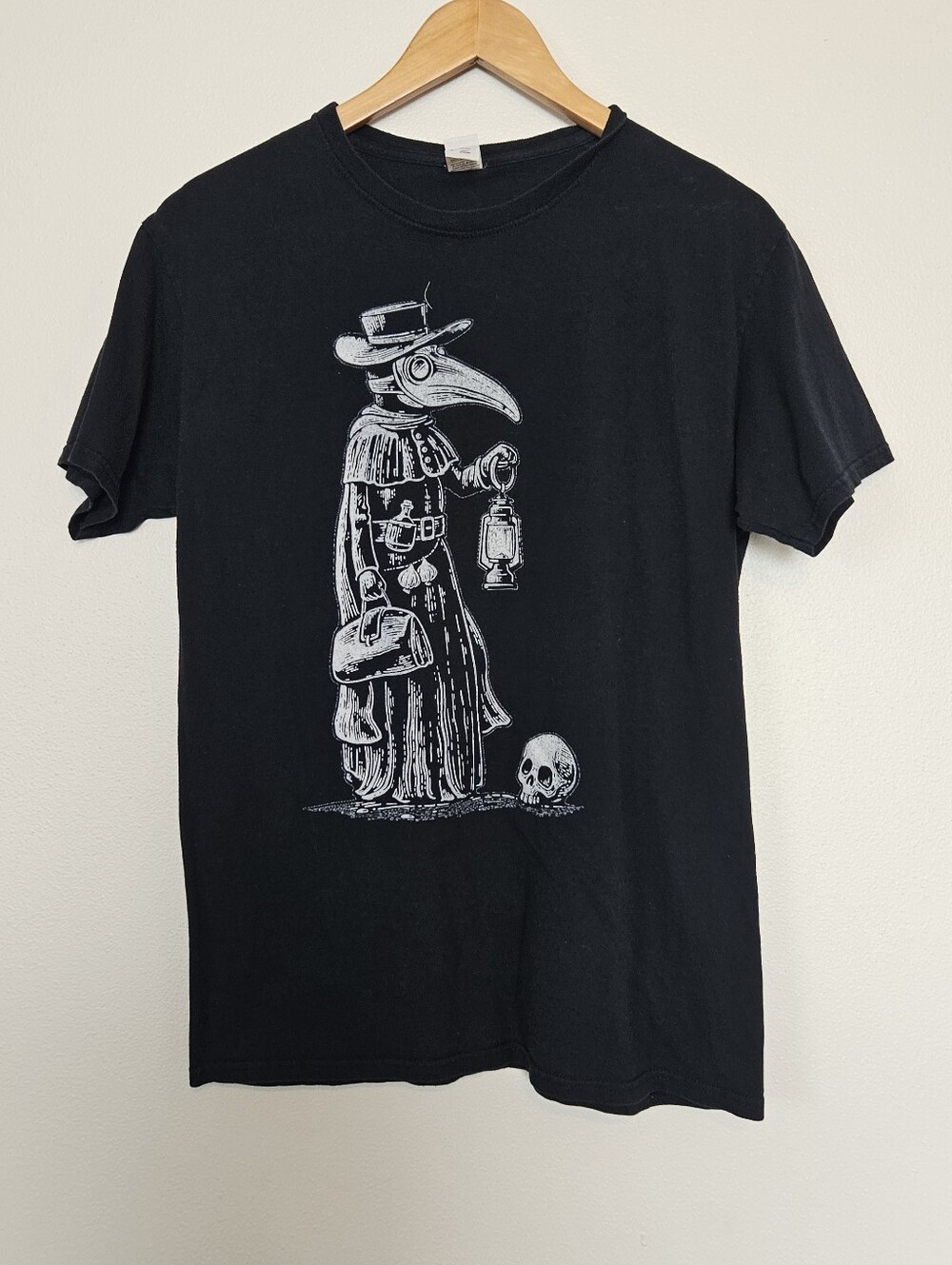 Plague Doctor Graphic Tee Shirt Black Medium